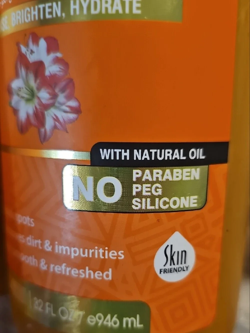 Brightening Turmeric & Ginger Body Wash - Orange